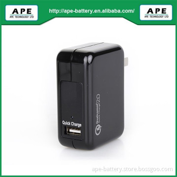 Around Qualcomm Quick charger 2.0 system with 3 output ports 18W capacity ac adapter MPA818QF1